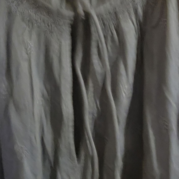 Old Navy Blue Long Sleeve Tiered Skirt Tie Neck Dress Size 4X - Picture 6 of 7